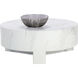 Mirella 40 X 16 inch White Outdoor Coffee Table